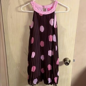 Dress Hype Girls Sz16 Pink Sparkle Brown